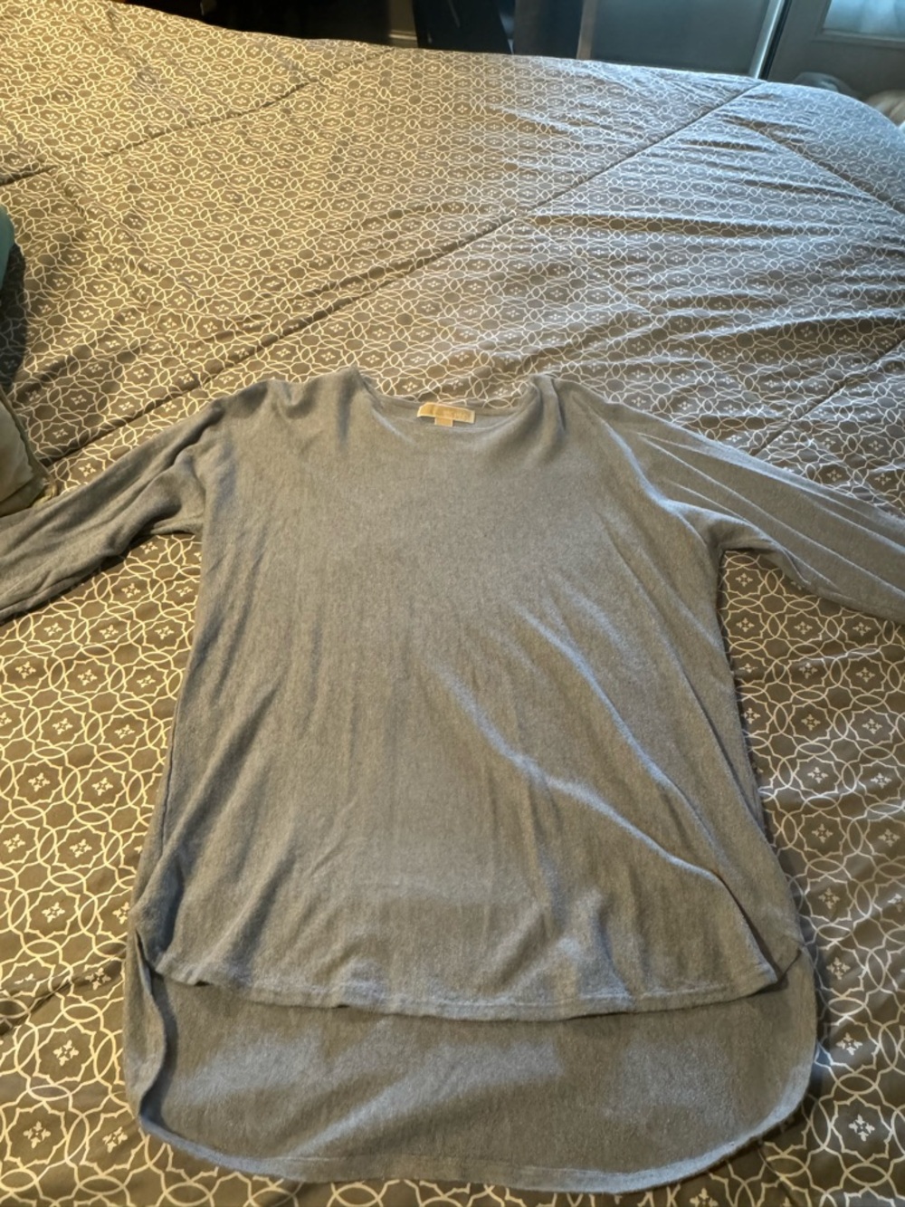 Michael Kors Light Blue Knit Crewneck Top